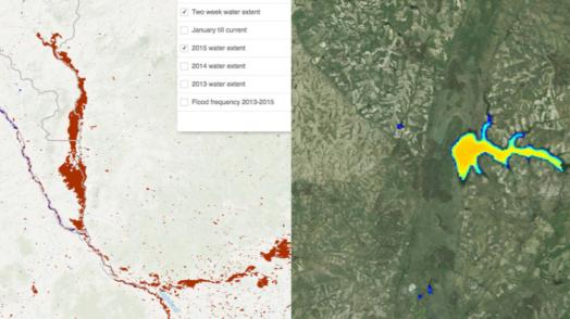 Web map services to improve real-time flood data in Africa